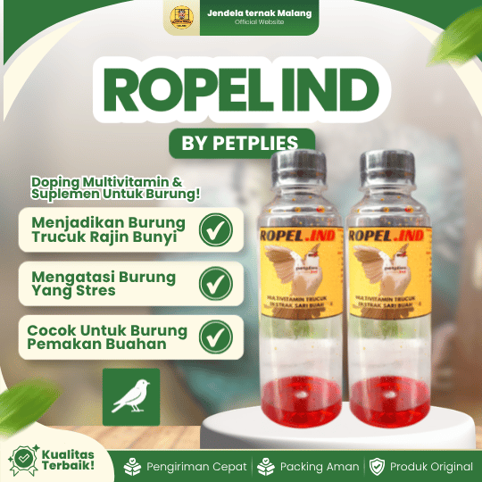 ROPEL IND BY PETPLIES - Doping Multivitamin Untuk Burung Jenis Pemakan Buah-Buahan.