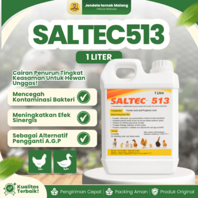 SALTEC 513 1 LITER – Menghambat Bakteri Tumbuh Semasa Simpan Pakan Ternak Like AGP Ayam.