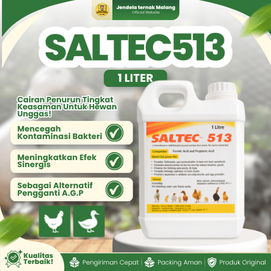 SALTEC 513 1 LITER - Menghambat Bakteri Tumbuh Semasa Simpan Pakan Ternak Like AGP Ayam.