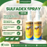 SULFADEX SPRAY 130 ML RAID ALL - Untuk Masalah Luka & Anti Lalat Hewan Ternak Sapi Kambing Domba