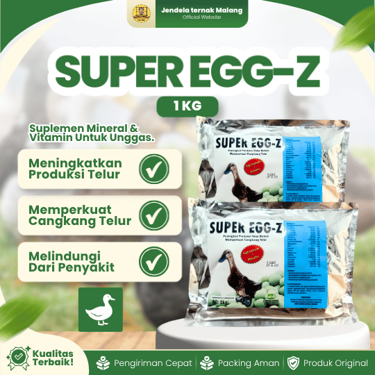 SUPER EGG-Z 1 KG RAID-ALL - Meningkatkan Produksi & Memperkuat Cangkang Telur Bebek