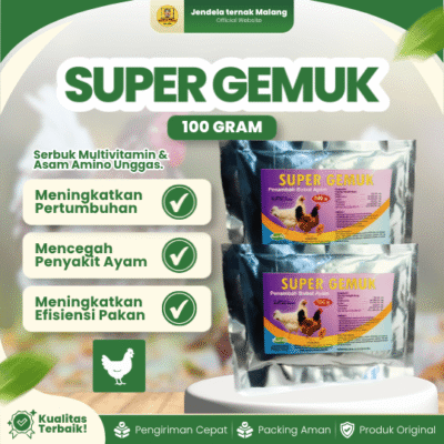 SUPER GEMUK 100 GRAM RAID-ALL – Suplemen Untuk Penambah Bobot Ayam