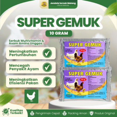 SUPER GEMUK 10 GRAM RAID-ALL – Suplemen Untuk Penambah Bobot Ayam