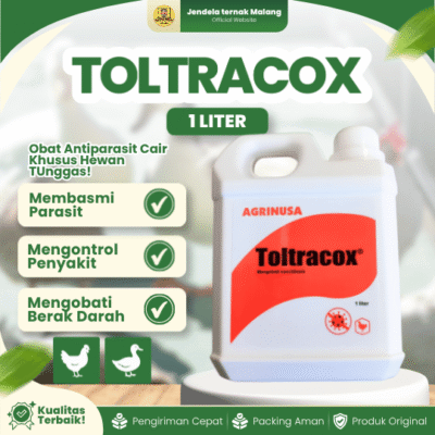 TOLTRACOX 1 LITER – Untuk Mengatasi Koksidiosis Pada Hewan Unggas Ayam