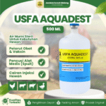 USFA AQUADEST 500  ML – Bisa Untuk Pelarut Vaksin & Pencuci Spuit.