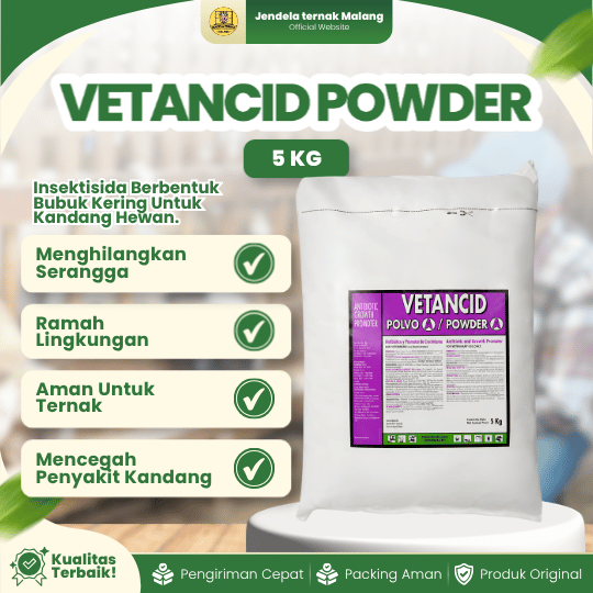 VETANCID POWDER 5 KG - Pembasmi Franky & Serangga Pada Kandang Pertenakan.