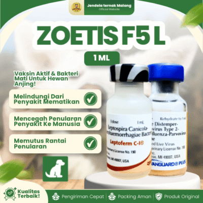 ZOETIS F5 L –  Vaksin Yang Melindungi Dari Beberapa Penyakit.Anjing Dari Sakit.