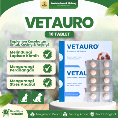 VETAURO TABLET – Suplemen Untuk Masalah Saluran Kemih Kucing & Anjing