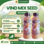 VIND MIX SEED BRANJANGAN 200 GRAM – Pakan Penggacor Berbunyi Pada Burung Kenari.