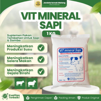 VIT MINERAL SAPI 1 KG – Premix Vitamin Mineral Untuk Penggemukan Sapi Dan Domba