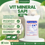 VIT MINERAL SAPI 40 KG (1 ZAK) – Premix Vitamin Mineral Untuk Penggemukan Sapi Dan Domba