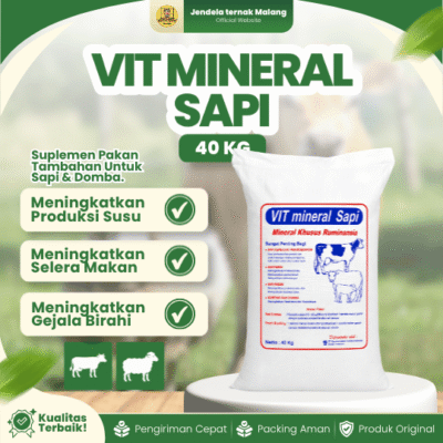 VIT MINERAL SAPI 40 KG (1 ZAK) – Premix Vitamin Mineral Untuk Penggemukan Sapi Dan Domba