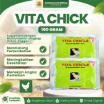 VITA CHICKS 100 GRAM - Vitamin Lengkap Untuk Pertumbuhan Anak Ayam, Burung & Unggas.