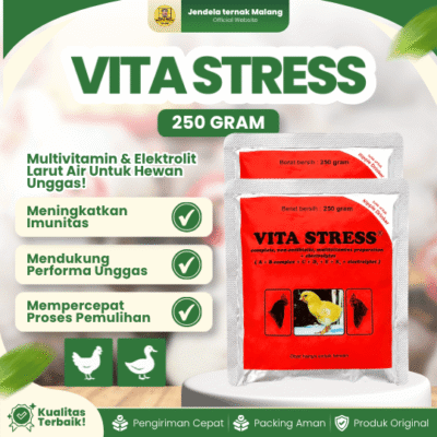 VITA STRESS 250 GRAM MEDION – Vitamin Anti Stress Untuk Ayam dan Unggas