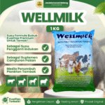 WELLMILK SUSU TERNAK 1 KG - Pengganti Susu Induk Untuk Hewan Ternak Berkualitas.