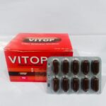 VITOP 1 STRIP 10 KAPSUL - Multivitamin Ayam Laga Penambah Stamina.